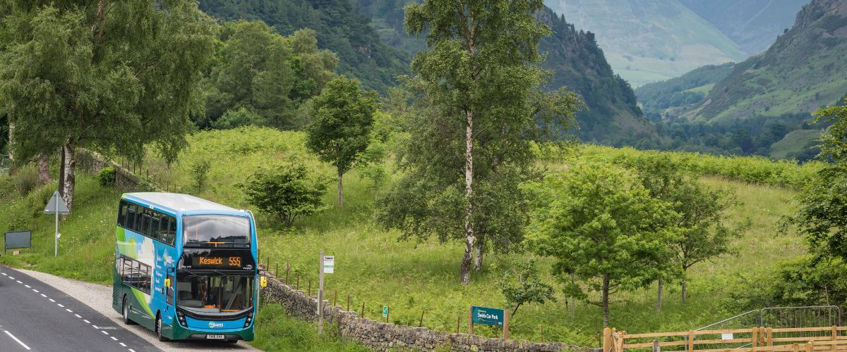 Stagecoach bus 555 near Keswick